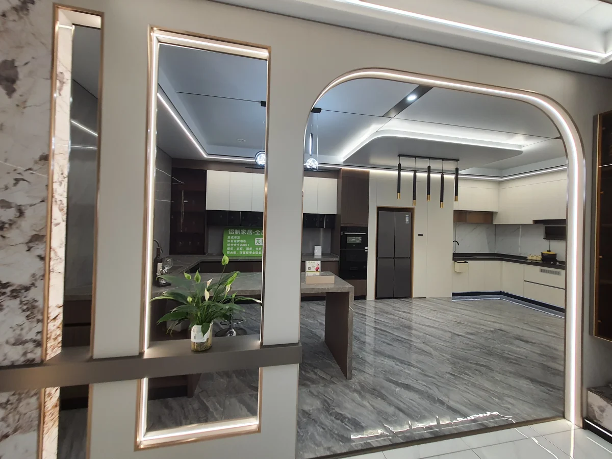 Feature Wall & Kitchen